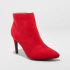 Women's Norelle Microsuede Wide Width Stiletto Pointed Fashion Boots - A New Day Black 12w,