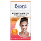 Biore T-zone Targeted Deep Cleansing Pore Strips, Blackhead Remover, Nose Strips, Visible Proof