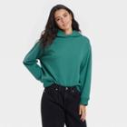 Women's Hooded Fleece Sweatshirt - A New Day Green