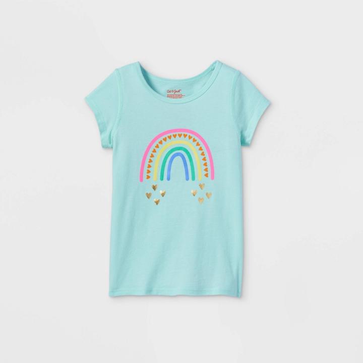 Toddler Girls' Adaptive Printed Short Sleeve Graphic T-shirt - Cat & Jack