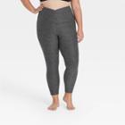 Women's Plus Size Contour Curvy Brushed Back Ultra High-waisted 7/8 Leggings 25 - All In Motion Dark Gray