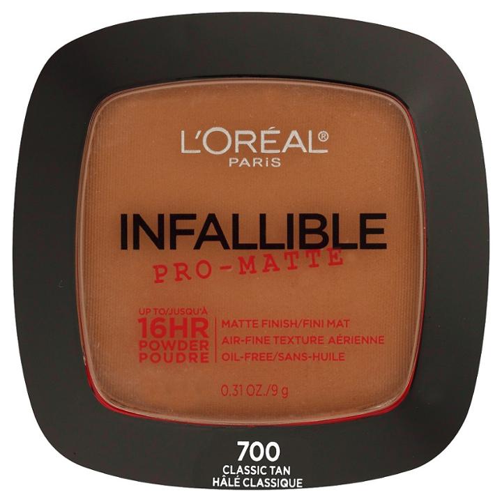 L'oreal Paris Infallible Pro-matte Powder 700 Classic Tan .31oz, Classic Tan