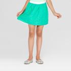 Girls' Eyelet And Tulle Reversible Skirt - Cat & Jack Green