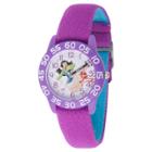 Girls' Disney Mulan Purple Plastic Time Teacher Watch - Purple
