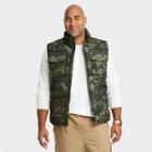 Men's Tall Midweight Puffer Vest - Goodfellow & Co Camo