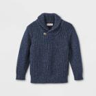 Toddler Boys' Shawl Collar Pullover Sweater - Cat & Jack Navy