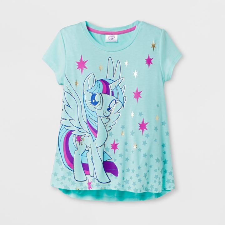 Hasbro Girls' My Little Pony T-shirt - Mint Green -