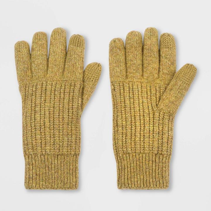 Women's Rib Glove - Universal Thread Olive, Green