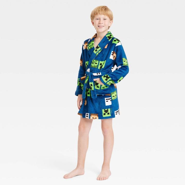 Boys' Minecraft Robe - Blue