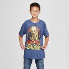 Boys' Marvel Rock This Galaxy Short Sleeve Graphic T-shirt - Navy