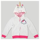 Girls' Despicable Me Fluffy The Unicorn Costume Hoodie - Cream