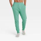 Men's Big & Tall Regular Fit Knit Jogger Pajama Pants - Goodfellow & Co Light Green