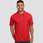 Hanes Men's Short Sleeve X-temp Performance Pique Polo Shirt - Deep Red