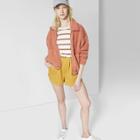 Women's High-rise Corduroy Pull On Shorts - Wild Fable Yellow