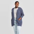 Women's Plus Size Cardigan - Universal Thread Blue