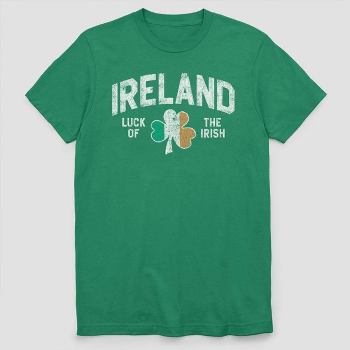 Fifth Sun Men's Luck Of The Irish Short Sleeve Graphic T-shirt - Green