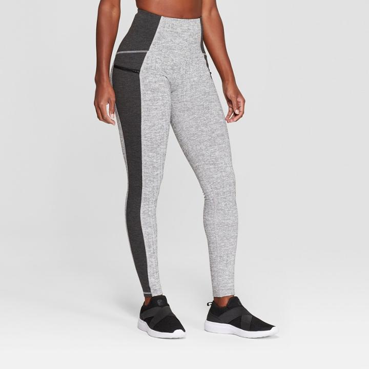 Women's Urban High-waisted Leggings 28.5 - C9 Champion Light Grey Heather Jacquard