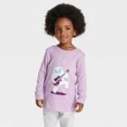 Toddler Boys' Printed Graphic Long Sleeve T-shirt - Cat & Jack Lavender
