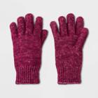 Women's Essential Gloves - A New Day Burgundy