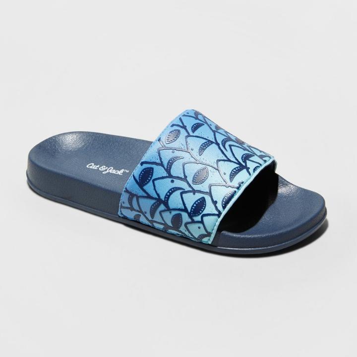 Boys' Godwin Shark Slide Sandals - Cat & Jack Blue