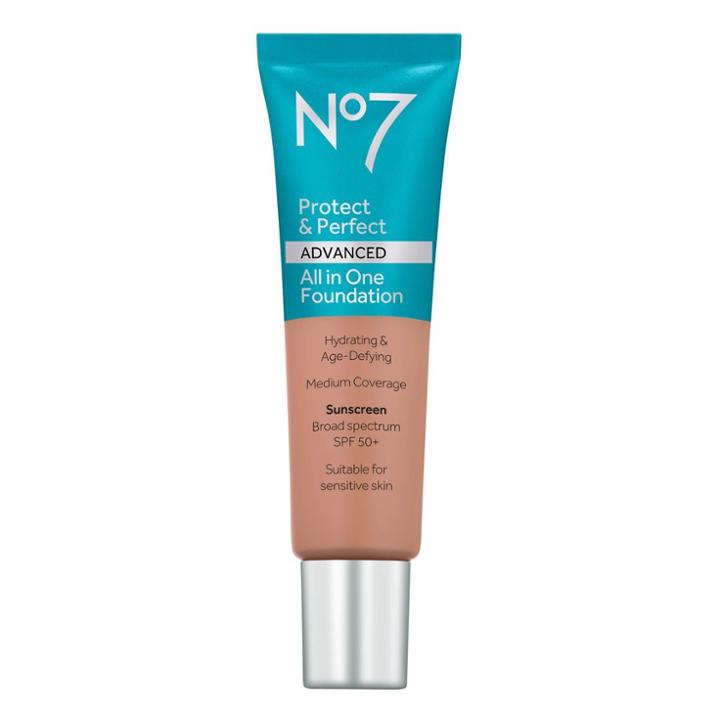 No7 Protect & Perfect Advanced All In One Foundation Chestnut Spf 50 - 1 Fl Oz, Brown