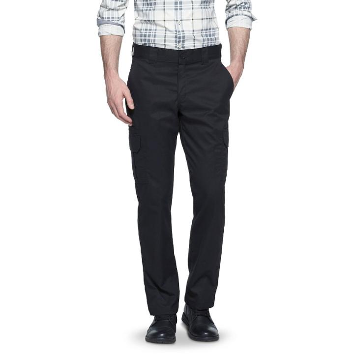 Dickies Men's Flex Regular Fit Straight Leg Cargo Pants - Black