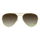 Target Women's Aviator Sunglasses With Smoke Lenses - Gold, Size: Small, Golden
