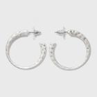 Worn Silver Hammered Metal Hoop Earrings - Universal Thread