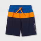 Speedo Boys' Colorblock Volley 17 Swim Trunks - Navy