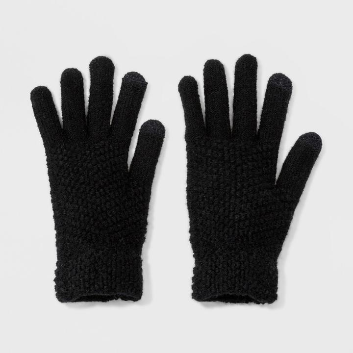 Women's Knit Tech Touch Gloves - Universal Thread Black