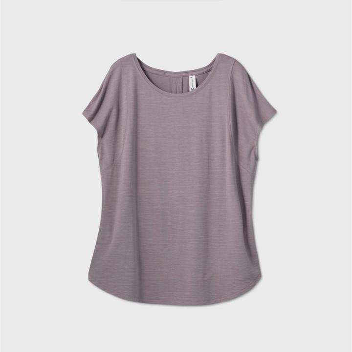 Women's Plus Size Cap Sleeve T-shirt - All In Motion Dark Taupe