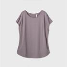 Women's Plus Size Cap Sleeve T-shirt - All In Motion Dark Taupe