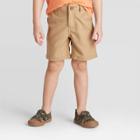 Toddler Boys' Quick Dry Chino Shorts - Cat & Jack Brown 12m, Toddler Boy's