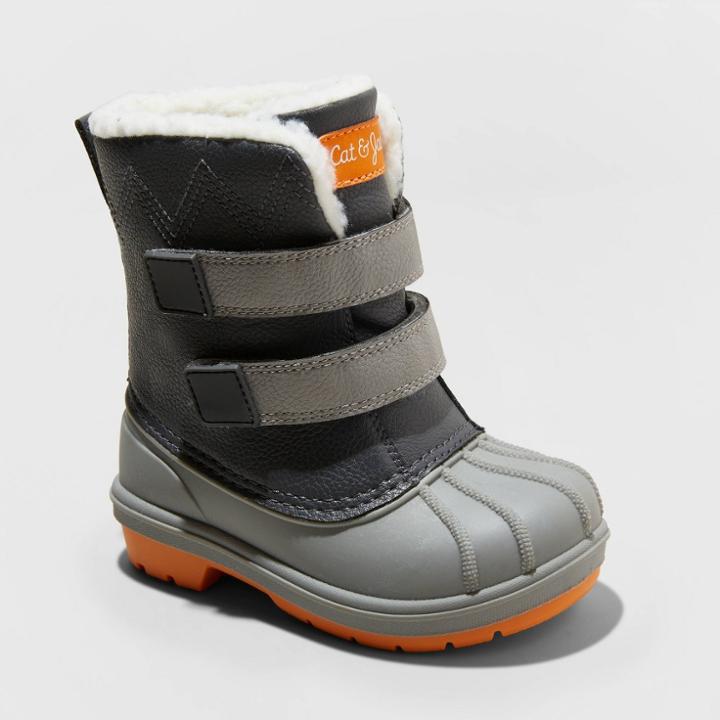 Toddler Boys' Denver Winter Boots - Cat & Jack Gray