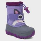 Toddler Girls' Leva Racoon Winter Boots - Cat & Jack Purple