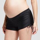 Maternity Side Tie Swim Shorts - Isabel Maternity By Ingrid & Isabel Black
