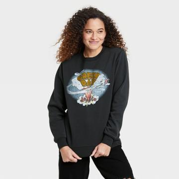 Women's Green Day Graphic Sweatshirt - Black