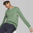 Men's Long Sleeve Varsity T-shirt - Original Use Green