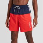 Speedo Men's 8 Colorblock Swim Shorts - Navy/red