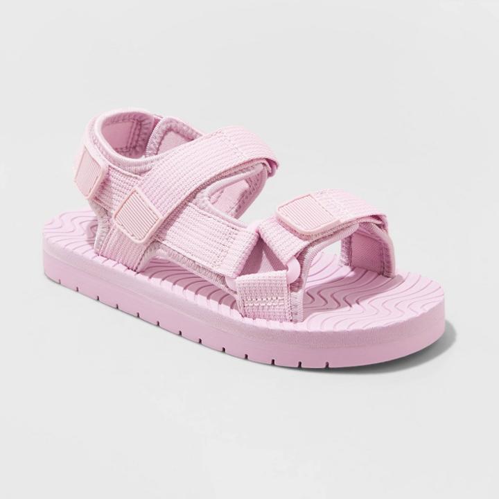 Girls' Layla Footbed Sandals - Cat & Jack Violet