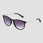 Women's Plastic Round Sunglasses - Universal Thread Black