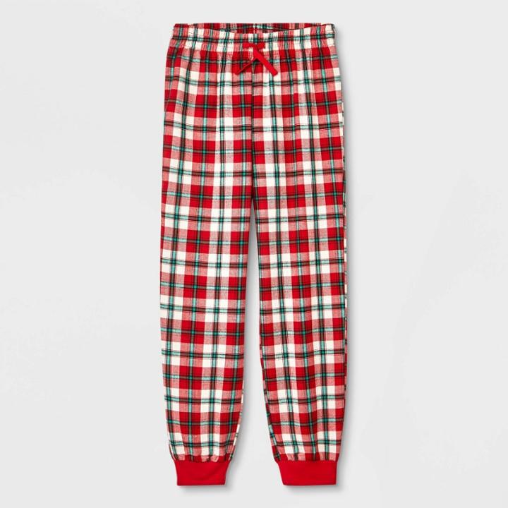 Girls' Plaid Pajama Pants - Cat & Jack Red