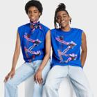 No Brand Black History Month Adult Hair Clips Tank Top - Blue