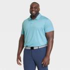 Men's Big & Tall Striped Polo Shirt - All In Motion Blue