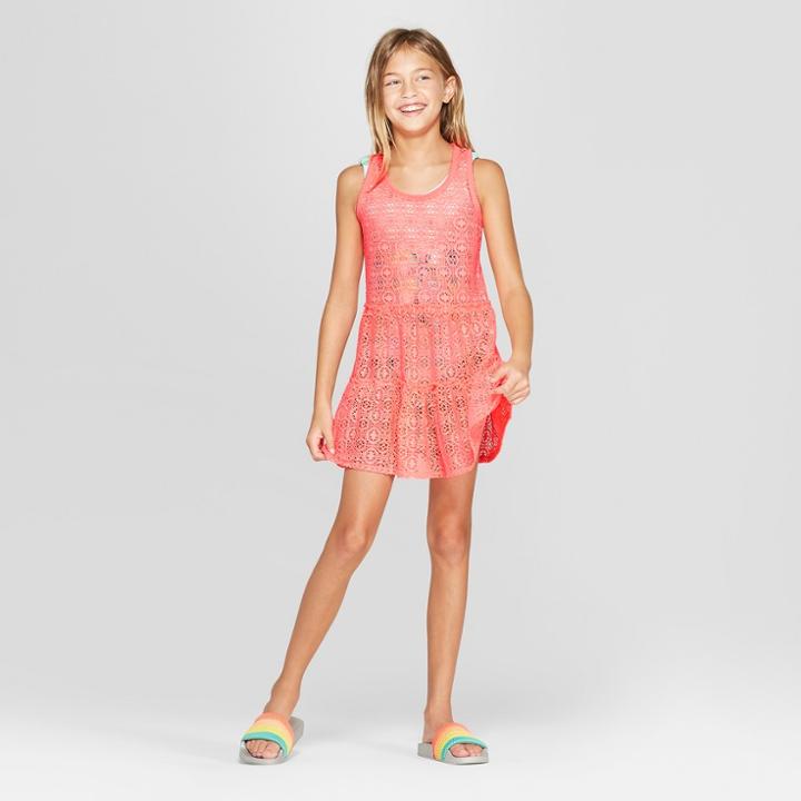 Girls' Crochet Cover Up - Cat & Jack Pink