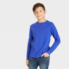 Boys' Long Sleeve Thermal T-shirt - Cat & Jack Bright Blue