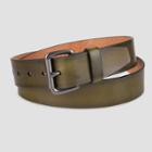 Men's Pinched Center Strap Belt - Goodfellow & Co Olive Green