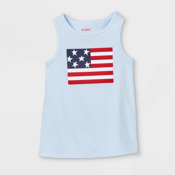 Toddler Girls' Adaptive 4th Of July Graphic Tank Top - Cat & Jack
