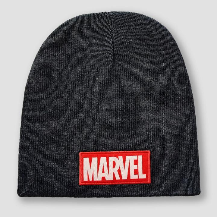 Men's Marvel Reversible Beanie Hat - Black/gray