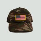 Concept One Men's Camo Print Americana Flag Baseball Hat - Green
